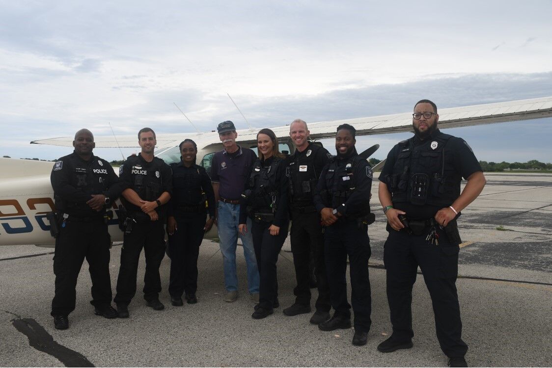 Members of the Racine Police Department who participated in the Wings to Fly program